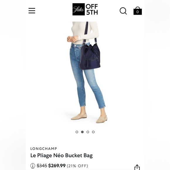 NWT LONGCHAMP Le Pliage Néo Bucket Bag in Black - Picture 2 of 6